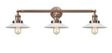  205-AC-G1 - Halophane - 3 Light - 33 inch - Antique Copper - Bath Vanity Light