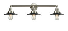  205-SN-M6 - Railroad - 3 Light - 32 inch - Brushed Satin Nickel - Bath Vanity Light