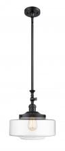  206-BK-G692-12 - Bridgeton - 1 Light - 12 inch - Matte Black - Stem Hung - Mini Pendant