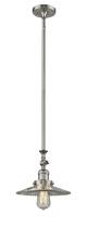  206-SN-G2 - Halophane - 1 Light - 9 inch - Brushed Satin Nickel - Stem Hung - Mini Pendant