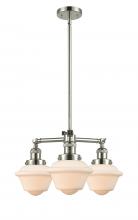  207-PN-G531 - Oxford - 3 Light - 20 inch - Polished Nickel - Stem Hung - Chandelier