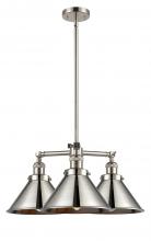  207-PN-M10 - Briarcliff - 3 Light - 24 inch - Polished Nickel - Stem Hung - Chandelier