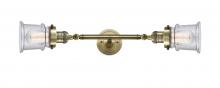  208L-AB-G184S - Canton - 2 Light - 6 inch - Antique Brass - Bath Vanity Light