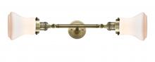  208L-AB-G191 - Bellmont - 2 Light - 6 inch - Antique Brass - Bath Vanity Light