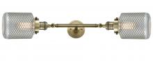  208L-AB-G262 - Stanton - 2 Light - 6 inch - Antique Brass - Bath Vanity Light