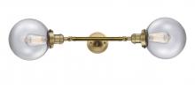  208L-BB-G202-8 - Beacon - 2 Light - 8 inch - Brushed Brass - Bath Vanity Light