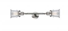  208L-PN-G182S - Canton - 2 Light - 6 inch - Polished Nickel - Bath Vanity Light