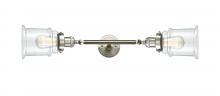  208L-SN-G182 - Canton - 2 Light - 6 inch - Brushed Satin Nickel - Bath Vanity Light