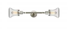  208L-SN-G192 - Bellmont - 2 Light - 6 inch - Brushed Satin Nickel - Bath Vanity Light