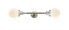  208L-SN-G201-6 - Beacon - 2 Light - 6 inch - Brushed Satin Nickel - Bath Vanity Light