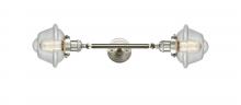  208L-SN-G534 - Oxford - 2 Light - 8 inch - Brushed Satin Nickel - Bath Vanity Light