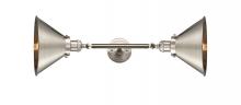  208L-SN-M10-SN - Briarcliff - 2 Light - 10 inch - Brushed Satin Nickel - Bath Vanity Light