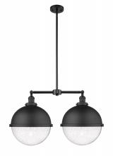  209-BK-HFS-124-BK - Hampden - 2 Light - 18 inch - Matte Black - Stem Hung - Island Light