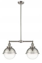  209-SN-HFS-82-SN - Hampden - 2 Light - 18 inch - Brushed Satin Nickel - Stem Hung - Island Light