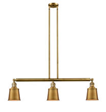  213-BB-M9-BB - Addison - 3 Light - 38 inch - Brushed Brass - Stem Hung - Island Light