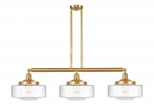  213-SG-G694-12 - Bridgeton - 3 Light - 44 inch - Satin Gold - Stem Hung - Island Light