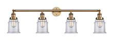  215-BB-G182-LED - Canton - 4 Light - 42 inch - Brushed Brass - Bath Vanity Light