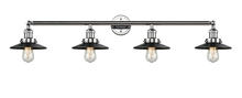  215-PC-M6BK-LED - Railroad - 4 Light - 44 inch - Polished Chrome - Bath Vanity Light