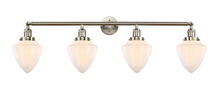  215-SN-G661-7-LED - Bullet - 4 Light - 46 inch - Brushed Satin Nickel - Bath Vanity Light