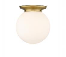  221-1F-BB-G201-14 - Beacon - 1 Light - 14 inch - Brushed Brass - Flush Mount