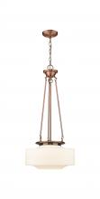  221-1P-AC-G691-16 - Bridgeton - 1 Light - 16 inch - Antique Copper - Chain Hung - Pendant