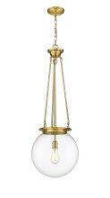  221-1P-SG-G202-14 - Beacon - 1 Light - 14 inch - Satin Gold - Chain Hung - Pendant