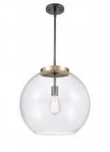  221-1S-BAB-G124-16 - Athens - 1 Light - 16 inch - Black Antique Brass - Cord hung - Pendant