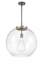  221-1S-BAB-G124-18 - Athens - 1 Light - 18 inch - Black Antique Brass - Cord hung - Pendant