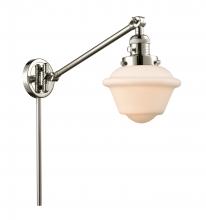  237-PN-G531 - Oxford - 1 Light - 8 inch - Polished Nickel - Swing Arm