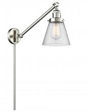  237-SN-G64 - Cone - 1 Light - 8 inch - Brushed Satin Nickel - Swing Arm