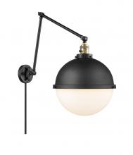  238-BAB-HFS-121-BK - Hampden - 1 Light - 13 inch - Black Antique Brass - Swing Arm