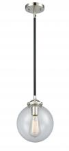  284-1S-BPN-G202-8 - Beacon - 1 Light - 8 inch - Black Polished Nickel - Cord hung - Mini Pendant