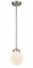  284-1S-SN-G201-6 - Beacon - 1 Light - 6 inch - Brushed Satin Nickel - Cord hung - Mini Pendant