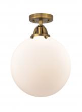  288-1C-BB-G201-12 - Beacon - 1 Light - 12 inch - Brushed Brass - Semi-Flush Mount