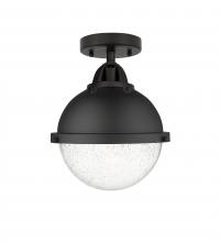  288-1C-BK-HFS-84-BK - Hampden - 1 Light - 9 inch - Matte Black - Semi-Flush Mount