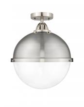  288-1C-SN-HFS-122-SN - Hampden - 1 Light - 13 inch - Brushed Satin Nickel - Semi-Flush Mount