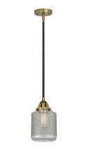  288-1S-BAB-G262 - Stanton - 1 Light - 6 inch - Black Antique Brass - Cord hung - Mini Pendant