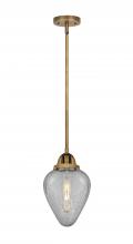  288-1S-BB-G165 - Geneseo - 1 Light - 7 inch - Brushed Brass - Cord hung - Mini Pendant