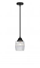  288-1S-BK-G302 - Colton - 1 Light - 6 inch - Matte Black - Cord hung - Mini Pendant