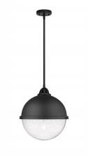  288-1S-BK-HFS-124-BK - Hampden - 1 Light - 13 inch - Matte Black - Cord hung - Pendant