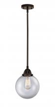  288-1S-OB-G202-8 - Beacon - 1 Light - 8 inch - Oil Rubbed Bronze - Cord hung - Mini Pendant