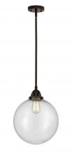  288-1S-OB-G204-12 - Beacon - 1 Light - 12 inch - Oil Rubbed Bronze - Cord hung - Mini Pendant