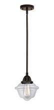  288-1S-OB-G532 - Oxford - 1 Light - 8 inch - Oil Rubbed Bronze - Cord hung - Mini Pendant