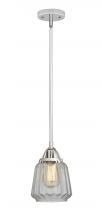  288-1S-PC-G142 - Chatham - 1 Light - 7 inch - Polished Chrome - Cord hung - Mini Pendant