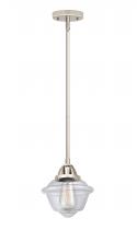  288-1S-PN-G532 - Oxford - 1 Light - 8 inch - Polished Nickel - Cord hung - Mini Pendant