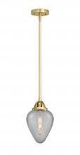  288-1S-SG-G165 - Geneseo - 1 Light - 7 inch - Satin Gold - Cord hung - Mini Pendant