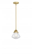  288-1S-SG-G324 - Olean - 1 Light - 7 inch - Satin Gold - Cord hung - Mini Pendant