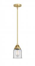  288-1S-SG-G52 - Bell - 1 Light - 5 inch - Satin Gold - Cord hung - Mini Pendant