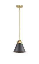  288-1S-SG-M13-BK - Appalachian - 1 Light - 8 inch - Satin Gold - Cord hung - Mini Pendant