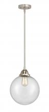  288-1S-SN-G204-10 - Beacon - 1 Light - 10 inch - Brushed Satin Nickel - Cord hung - Mini Pendant